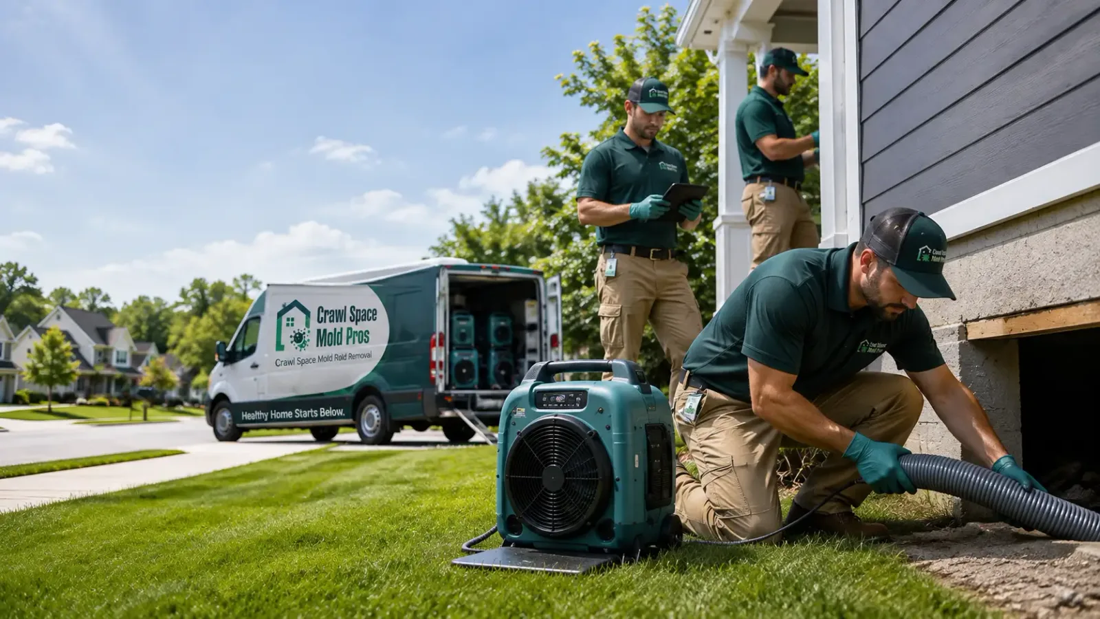 Crawl Space Mold Removal in Johnston, IA